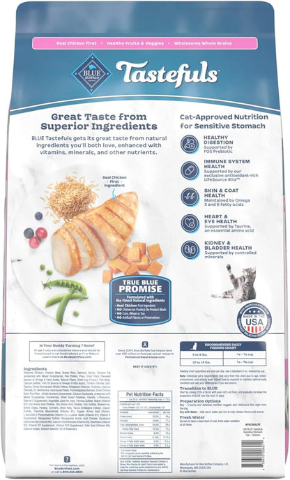 Sensitive Stomach Natural Adult Dry Cat Food, Chicken & Brown Rice