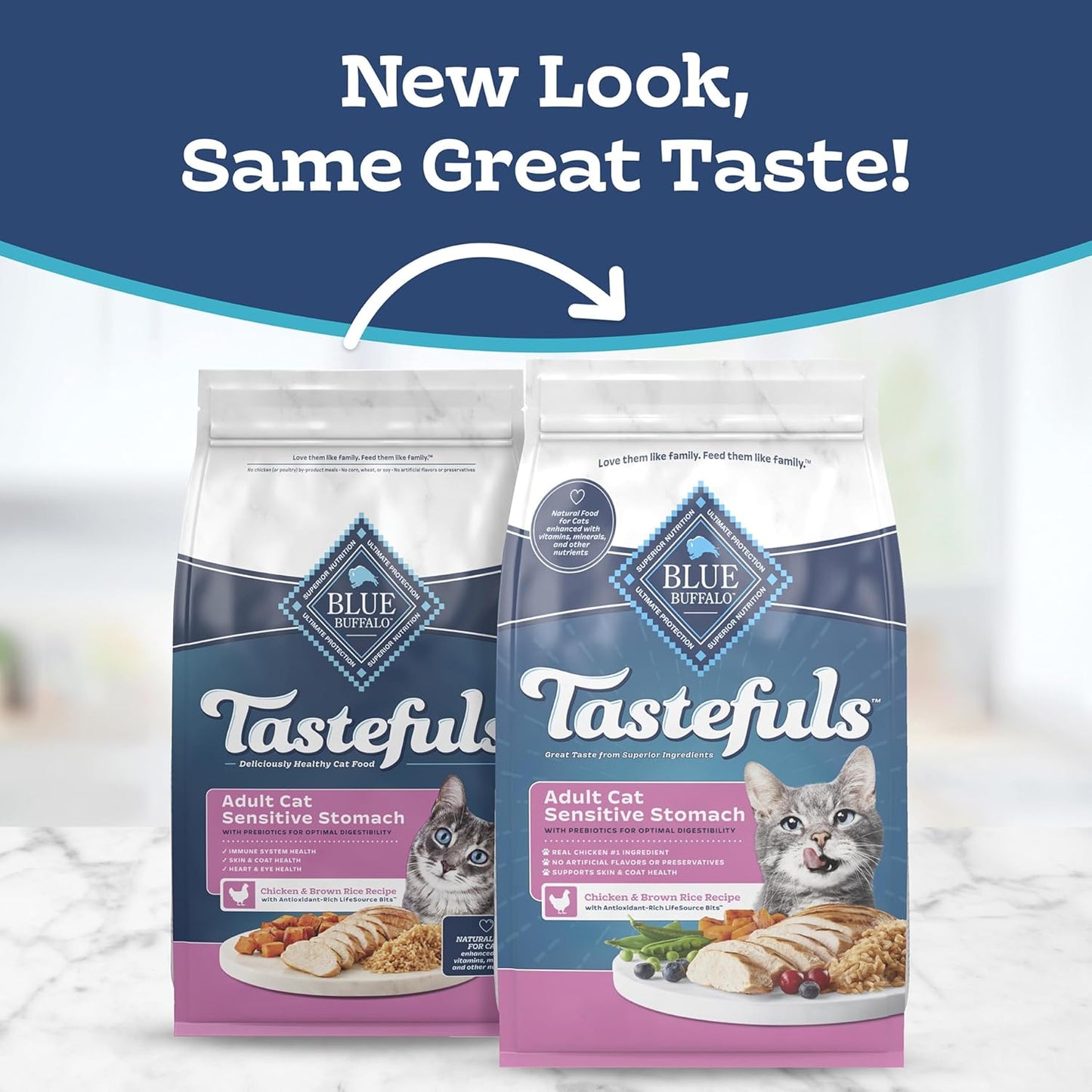 Sensitive Stomach Natural Adult Dry Cat Food, Chicken & Brown Rice