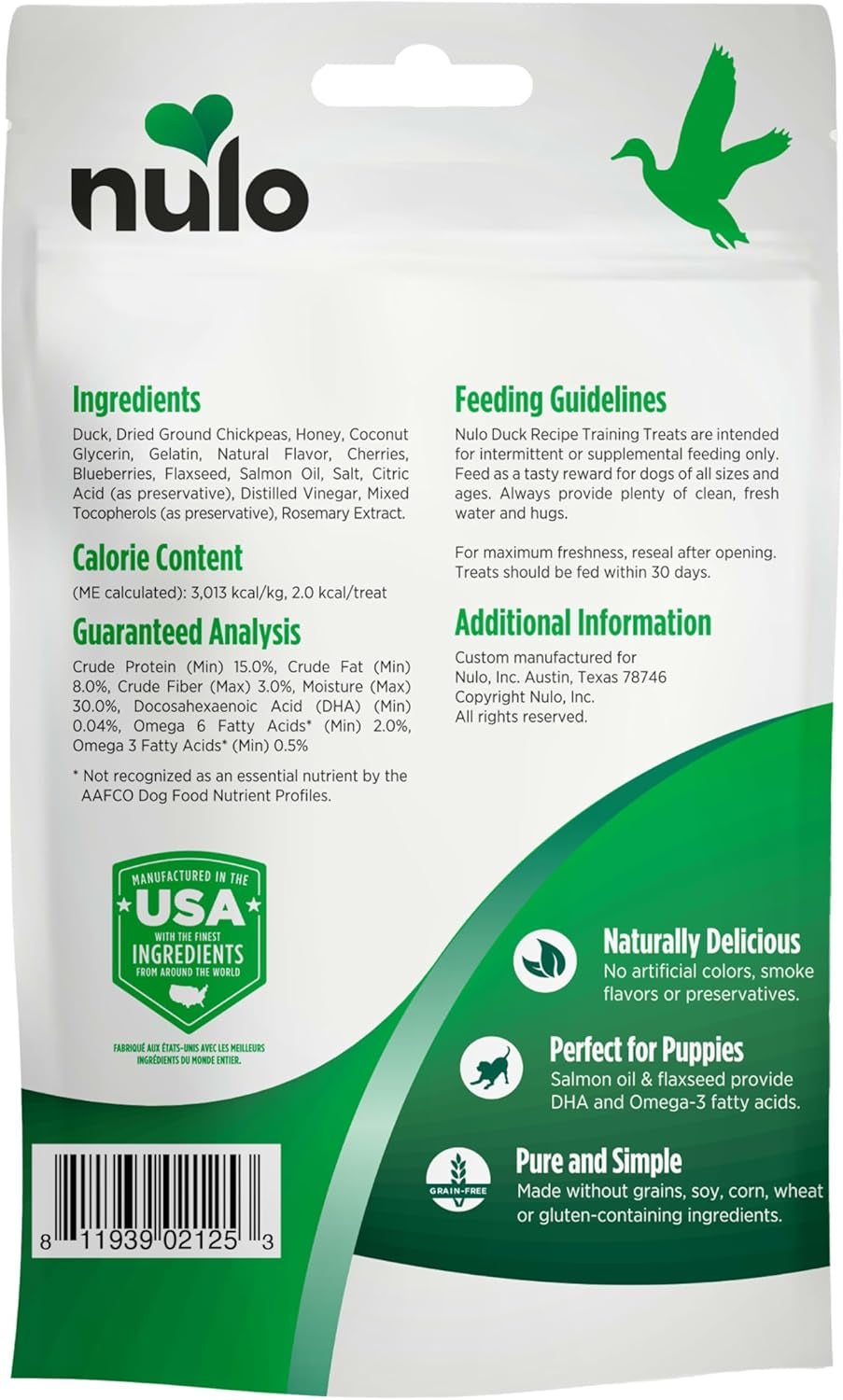 Freestyle Trainers Dog Treats: Grain Free Dog Training Treats - Healthy Low Calorie Treat Reward for Adult and Puppy Dogs - Gluten Free Dog Treat for Any Size or Breed - Duck Recipe - 4 Oz Bag